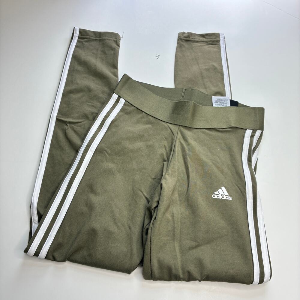 Adidas Green Tight Fit Mid Rise Full-Length Style Athletic Leggings NWT Womens S - Picture 3 of 10